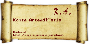 Kobza Artemíszia névjegykártya